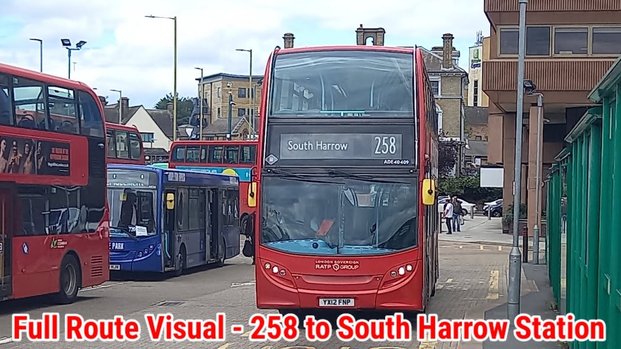 Full Route Visual | London Bus Route 258 - Watford Junction to South Harrow Stn | (ADE40409) YX12FNP