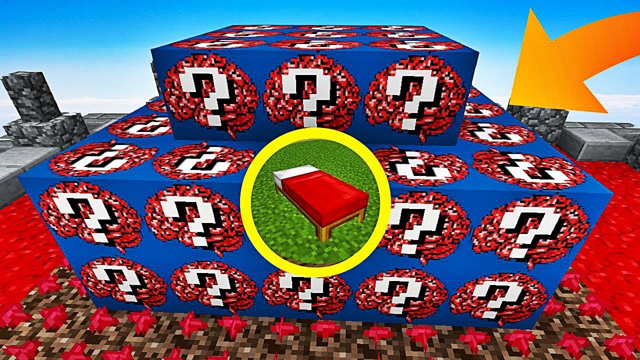 NERD LUCKY BLOCK BEDWARS CHALLENGE !