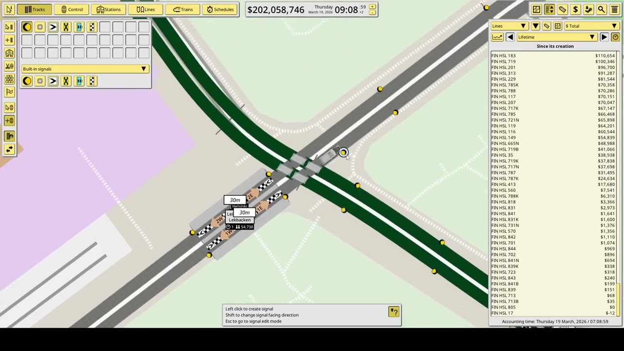 NIMBY Rails - Creating HSL Line 805