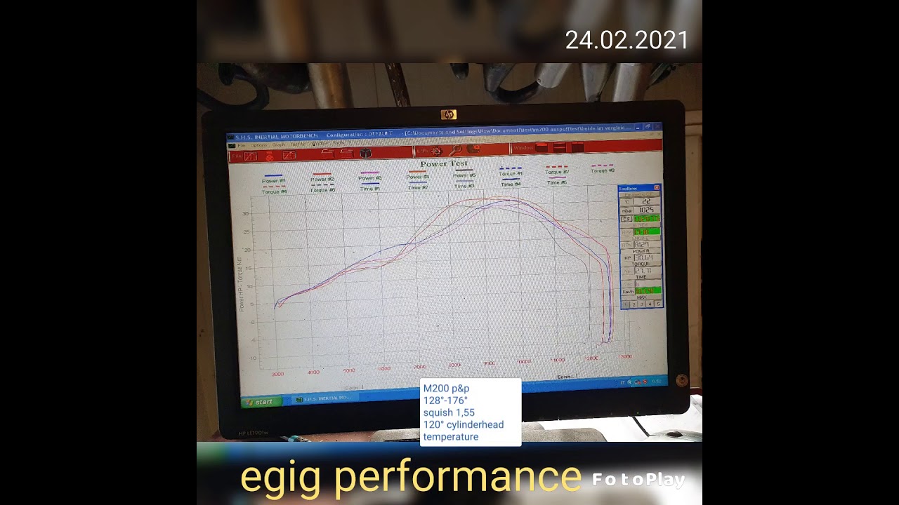 m200 exhaust test , egig , falkr, quattrini