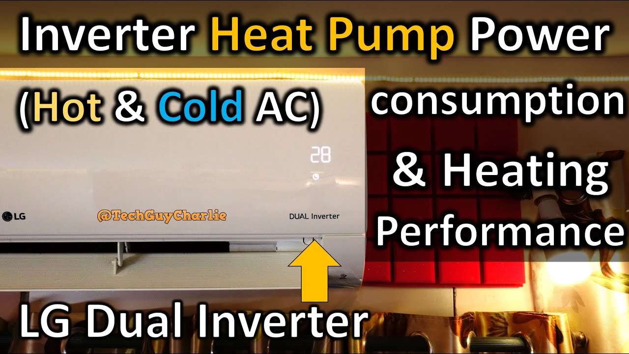 How many units of kWh does Inverter heat pump (Hot and Cold AC) consume in 24 hours
