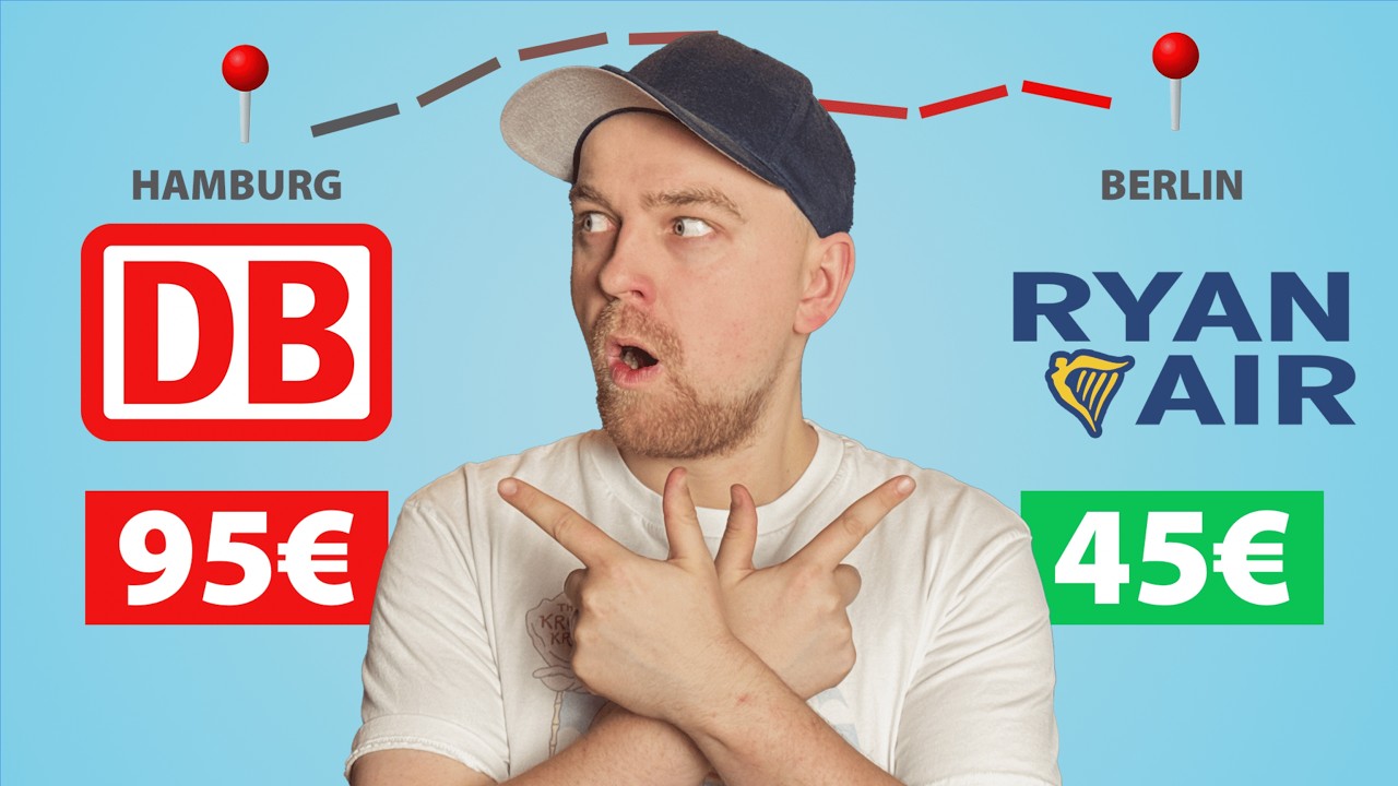Dieser Flug war BILLIGER als die Bahn (für die selbe Strecke!)