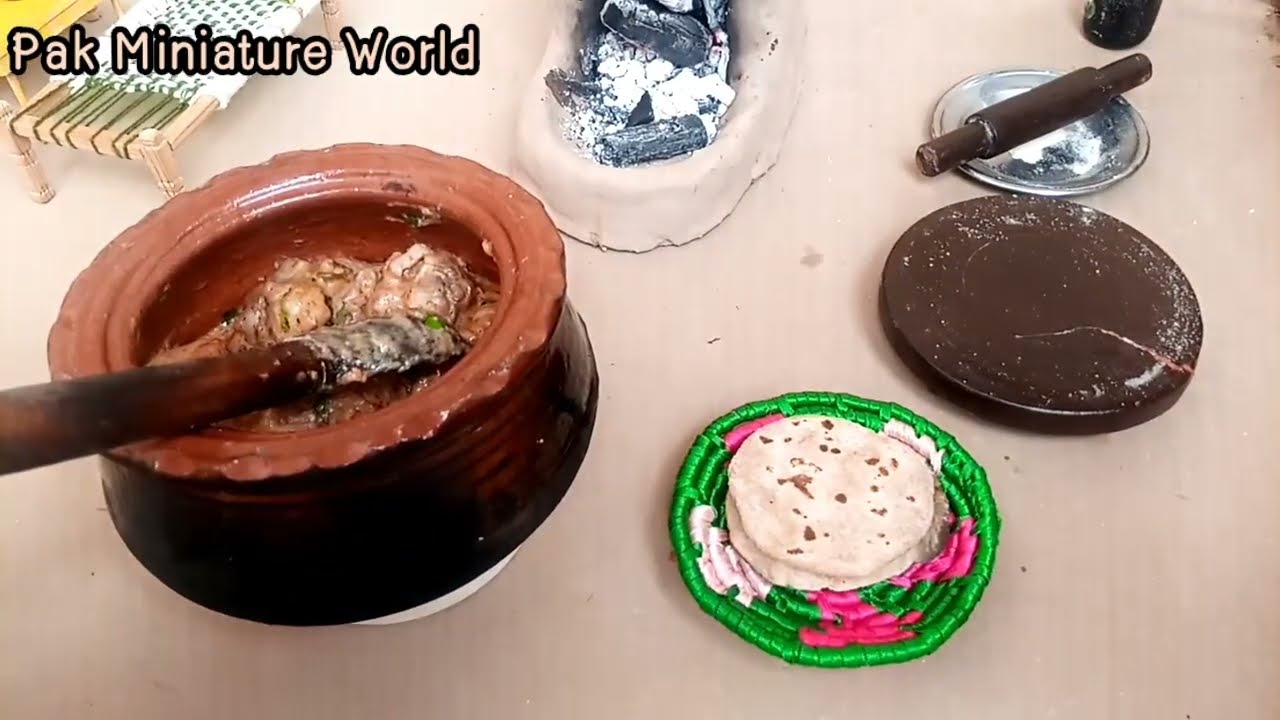 Miniature cooking | white chicken korma recipe| white chicken korma by Pak miniature world