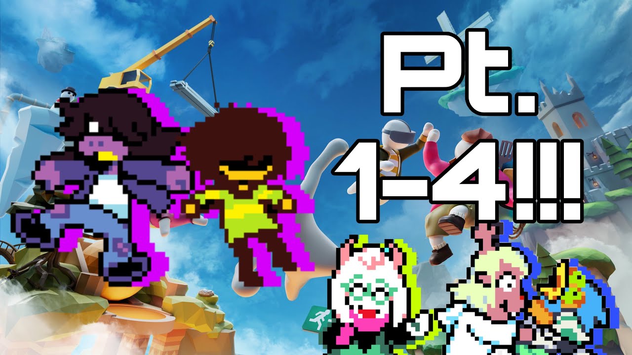Kris and Susie in Human Fall Flat for 35 Minutes | SEASON 1 | Human Fall Flat X Deltarune Skit
