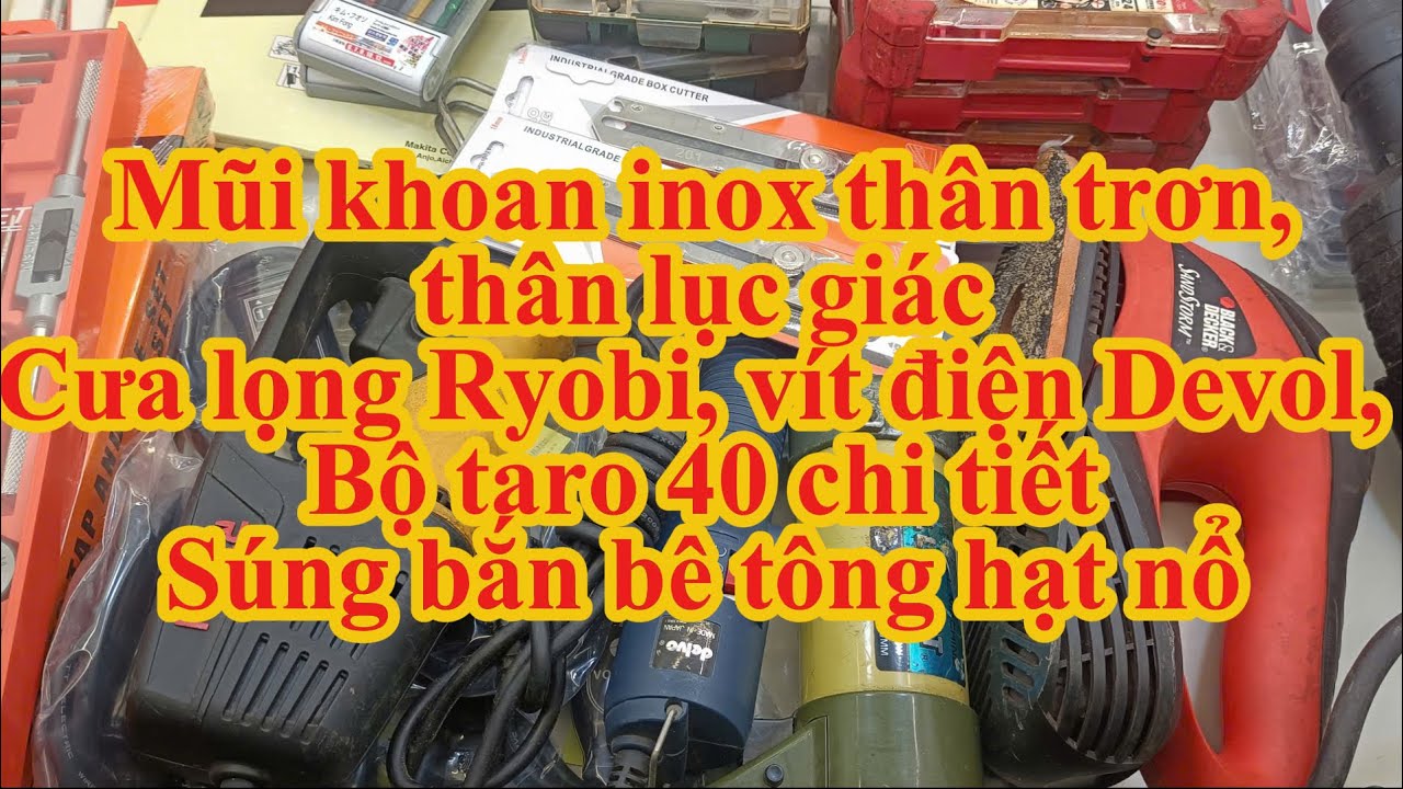 Mũi khoan inox thân trơn, thân lục giác | Mã S | Bình Tool