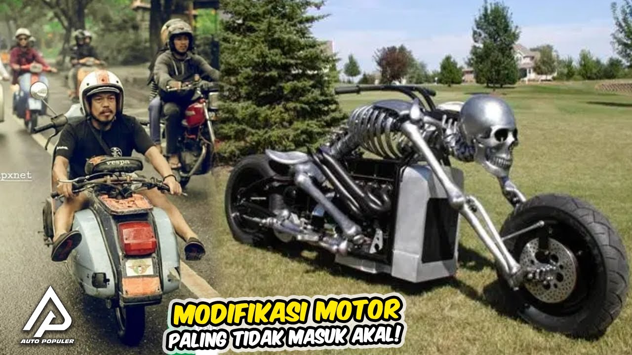 Ekstrim tapi Keren,! Inilah Modifikasi Motor Paling Gila yang Gak Ada Tiru Kembali