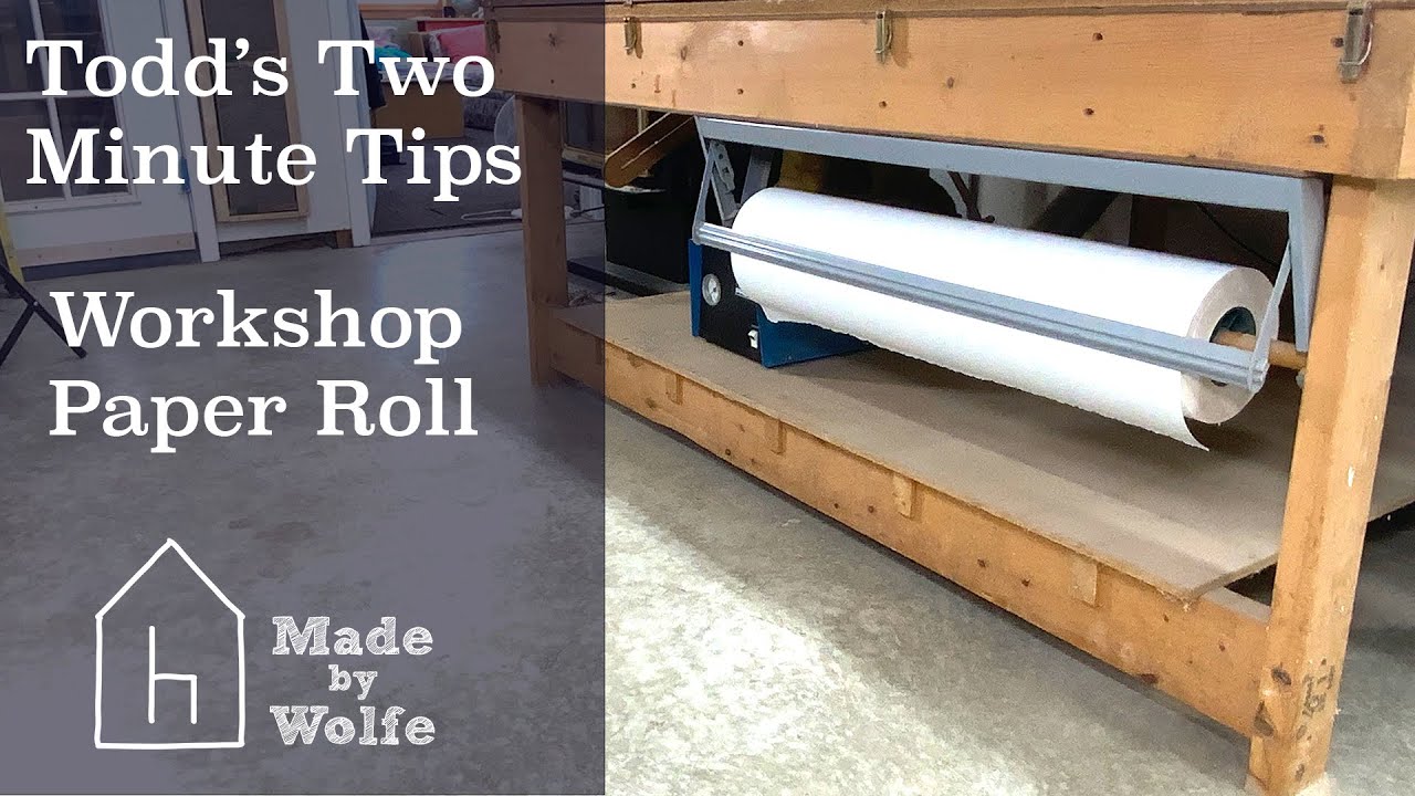 SIMPLE WORKSHOP IDEA:  A PAPER ROLL CUTTER.