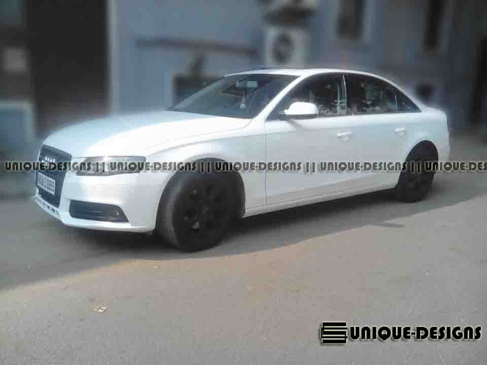 Audi A4: Wrapped In Gloss White: Unique-Designs