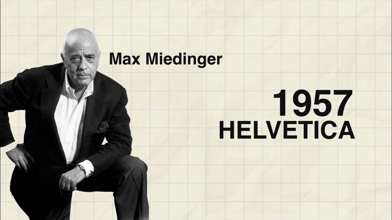 Helvetica by Max Miedinger - Typographer Biography