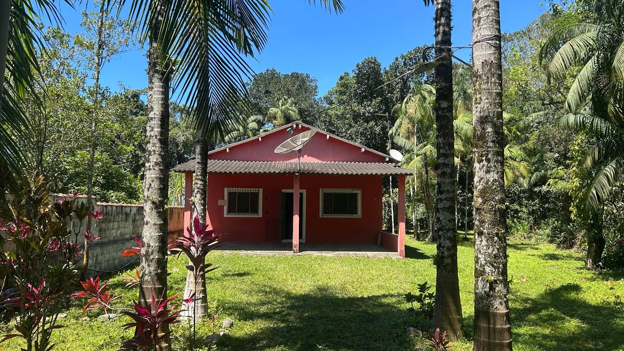 🍃 Chácara Paraiso 205 Mil c/ Edícula Praia do Gaivotas a 1000 metros da rodovia.Construção 92,45.
