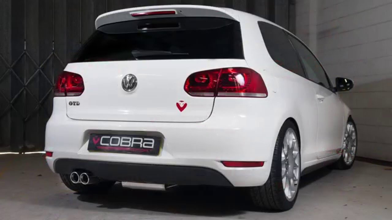 VW Golf GTD MK6 (2.0 TDI) Performance Exhaust - Cobra Sport Single Exit Sports Exhaust System