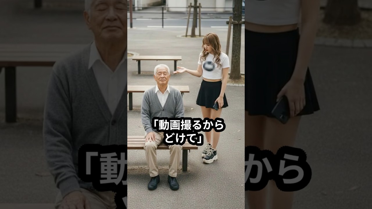 「動画撮るから、どけて」公園のベンチで若い女性が老人を追い立てた。しかし数日後、彼女は全てを失うことになる&mdash;&mdash;
