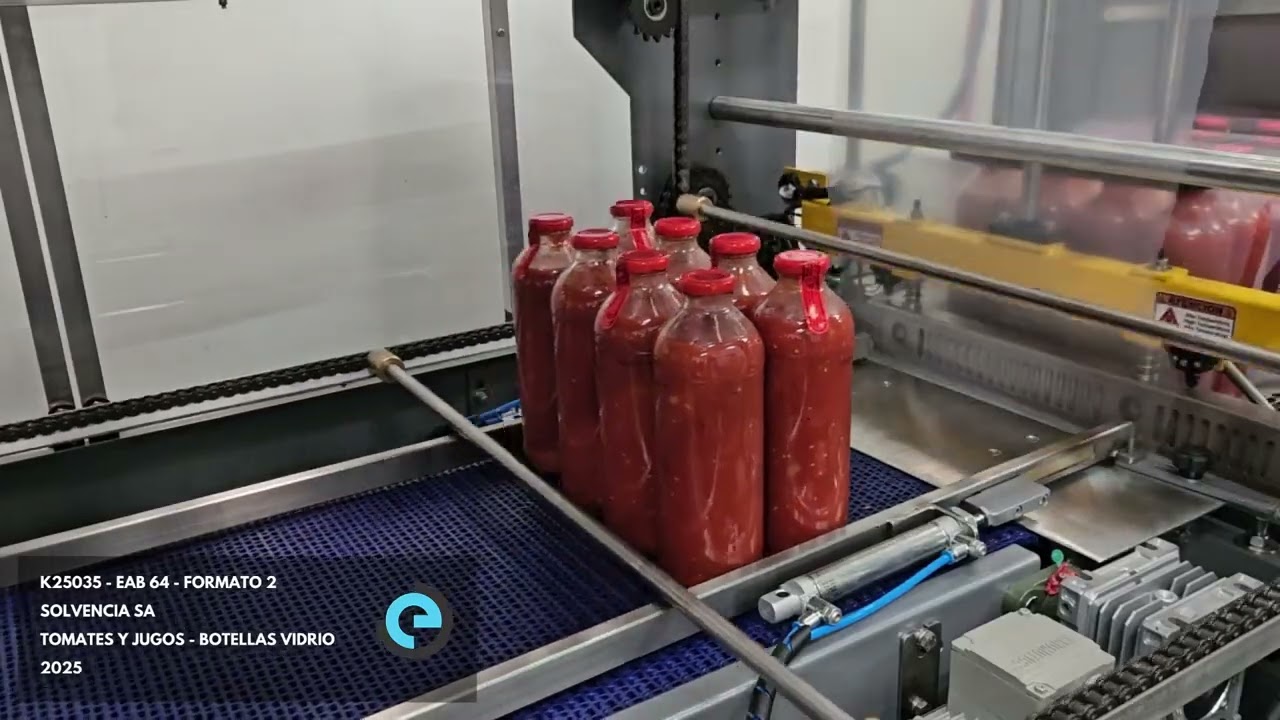 K25035  - EAB 64 para Solvencia S.A. | Línea de Tomates y Jugos en Botella de Vidrio