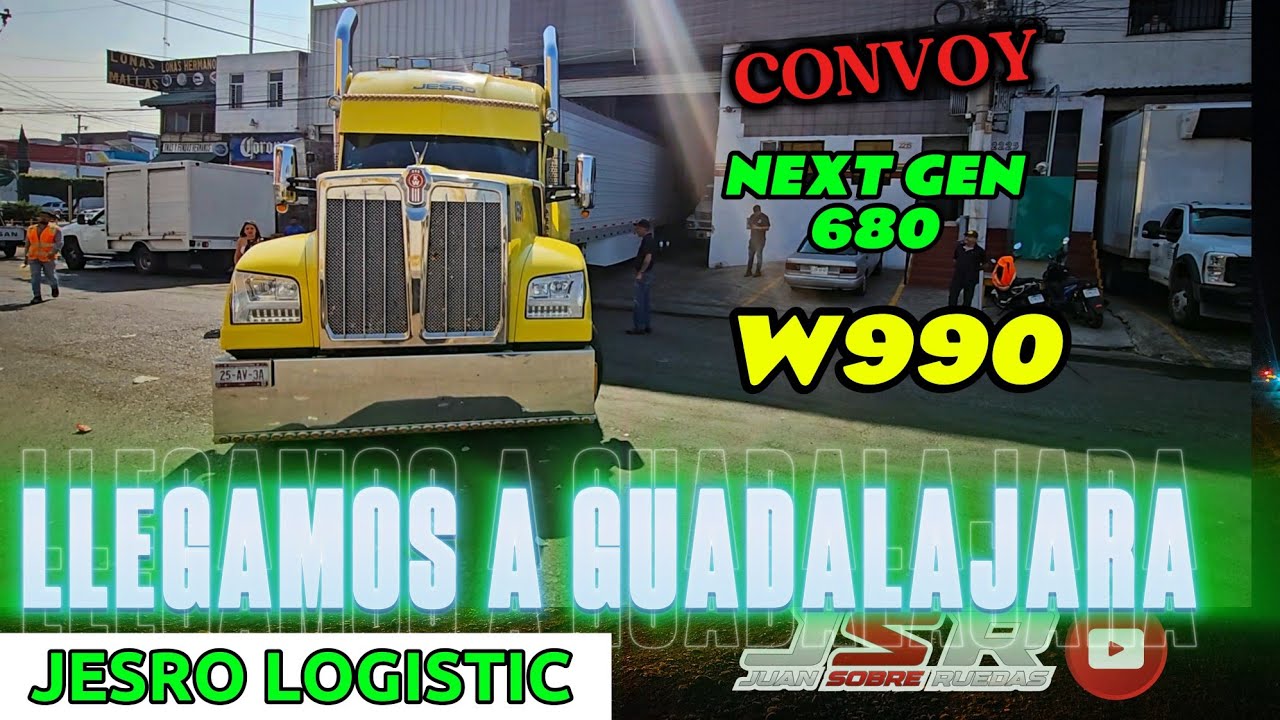 🦖🐥 AL MERCADO CON JESRO LOGISTIC KENWORTH W990 Y 680 NEXT GEN EN CONVOY TRAILERO |JSR🎬🔥 #truck 