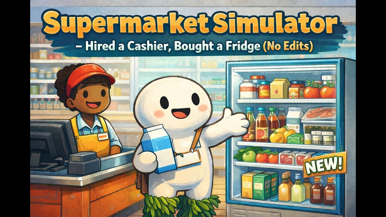Supermarket Simulator — Hired a Cashier, Bought a Fridge (No Edits)
