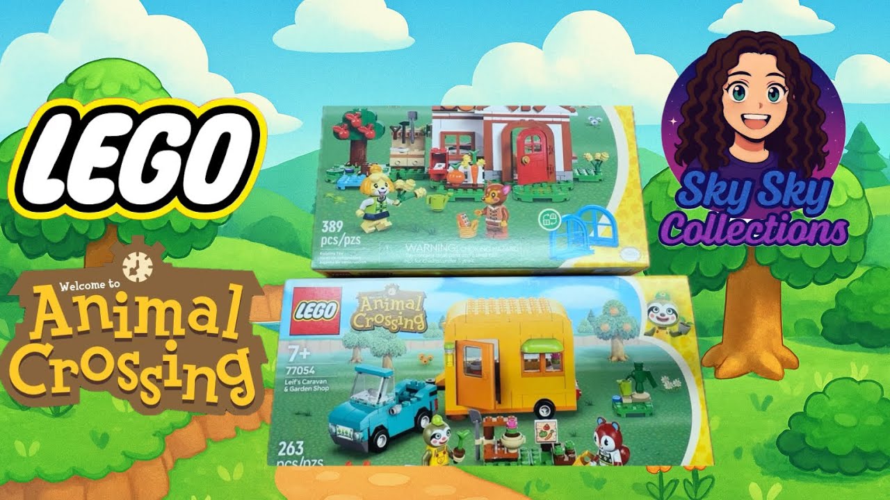 Lego Animal Crossing: Leif’s Caravan & Isabelle’s House Visit