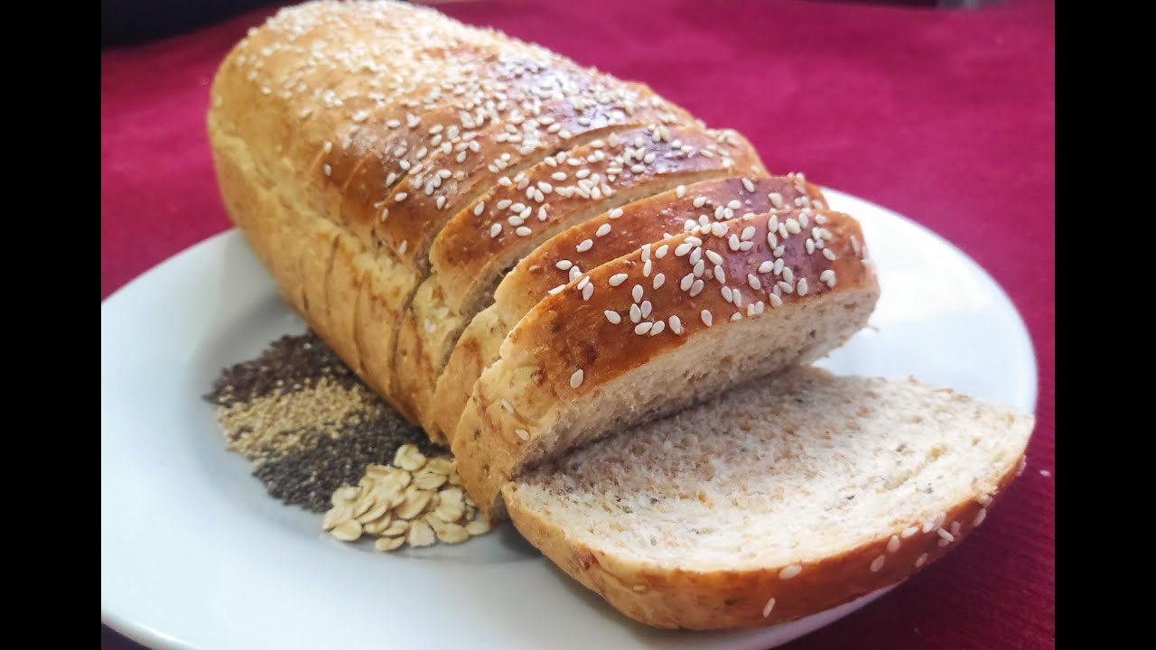Pan tajado con semillas y cereales - saludable -