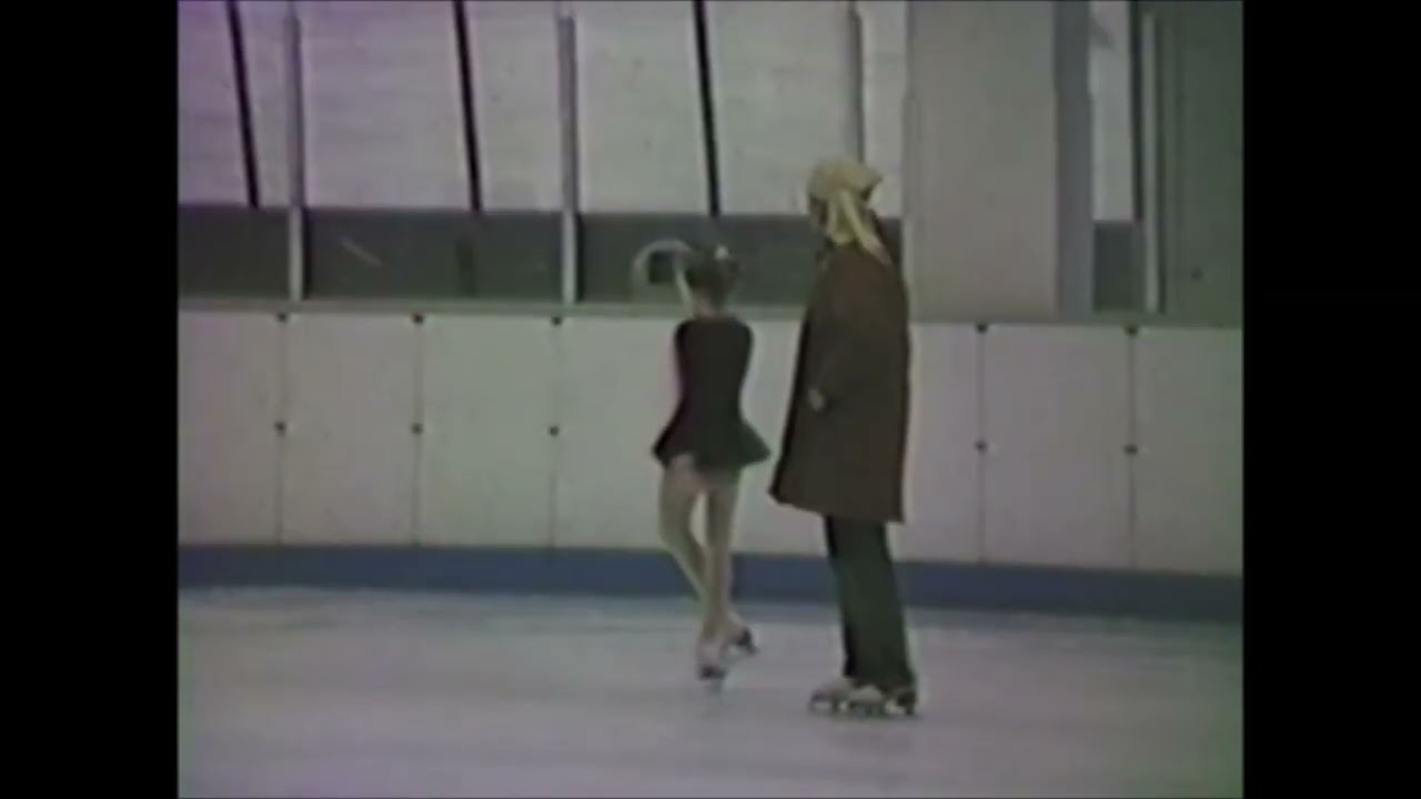 Katherine Healy skating 11 years old Marilyn Fertitta jump lesson SkyRink 1980