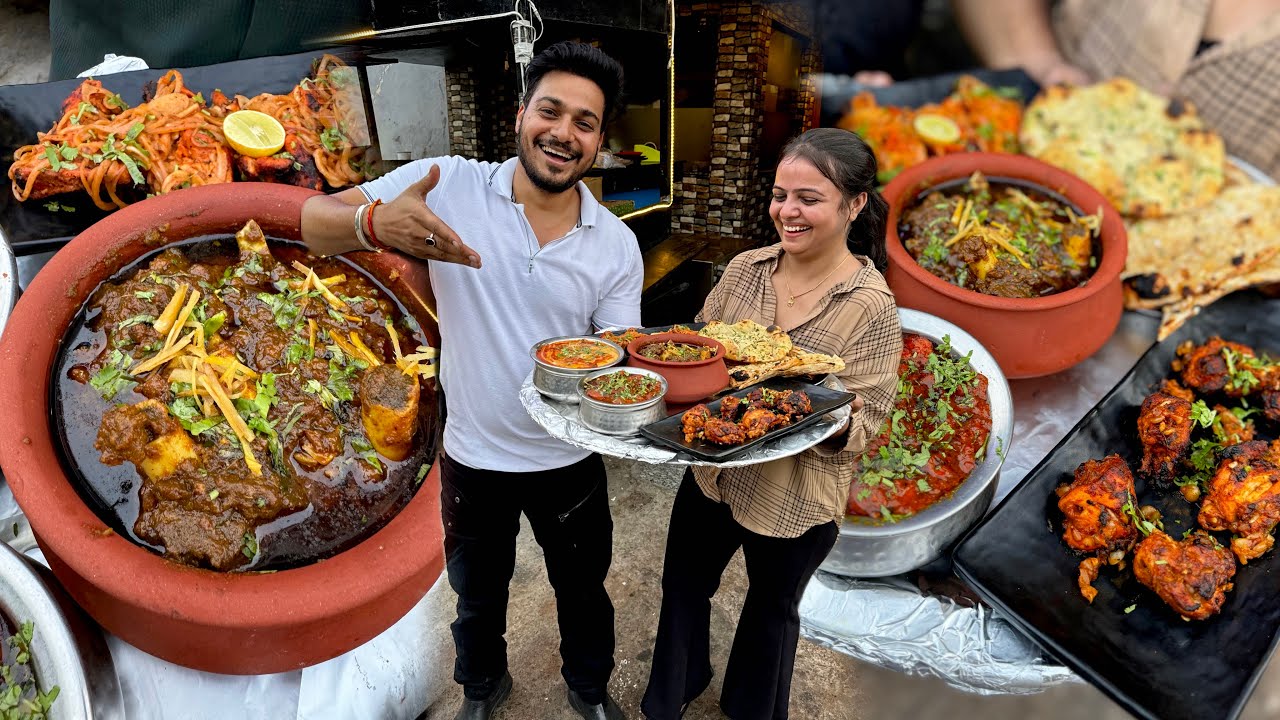 DHABA STYLE MUTTON जीजा साला बहन की इस जोड़ी ने पूरे राजा पार्क में धूम मचा रखी NONVEG HUB IN JAIPUR