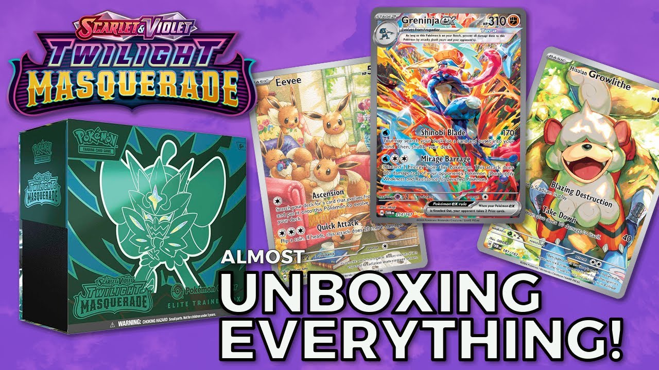 Pre-Release + Ripping almost every Twilight Masquerade Product! Newest Pokemon TCG Set!