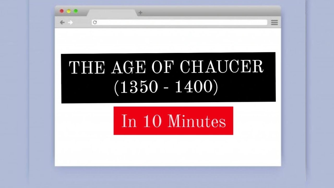 The Age of Chaucer in 10 Minutes | Key Points With Notes