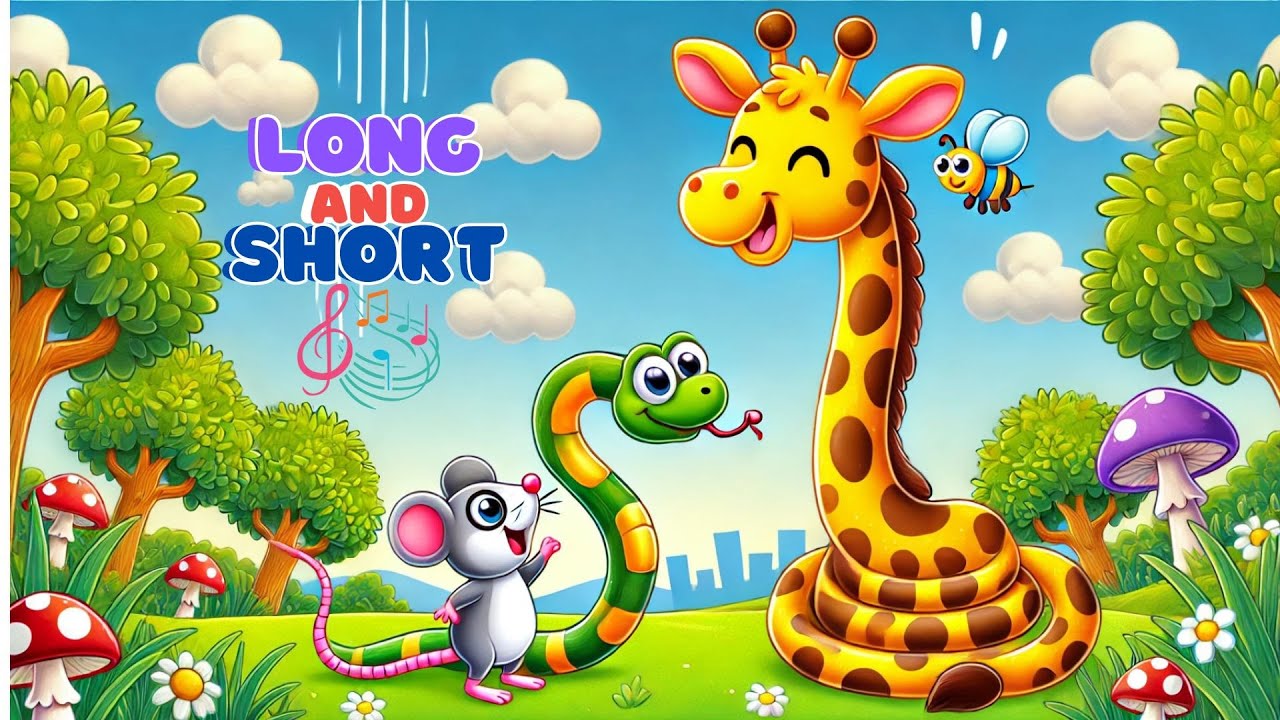 Long and Short song for kindergarten 🎵 ! kids nursery rhymes