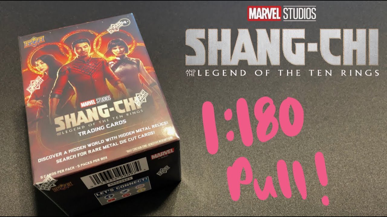 Long Odds 1:180 Pull from Shang-Chi Retail Blaster Box Upper Deck Legend of the Ten Rings MCU Cards