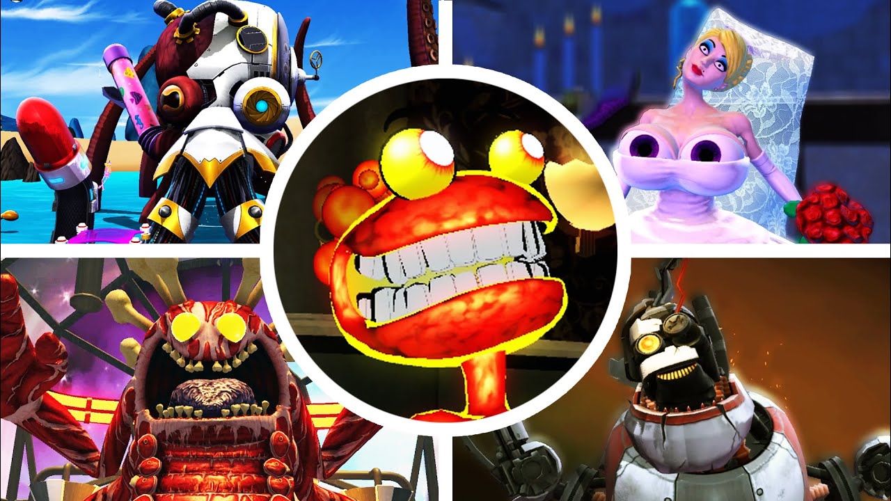 Splosion Man + Ms Splosion Man - All Bosses + Endings