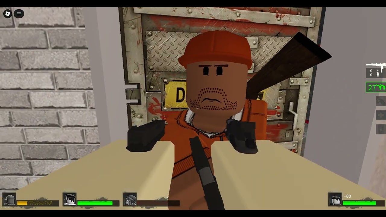 playing left 4 dead 2 but in roblox it's called left 2 die its not this one from the short