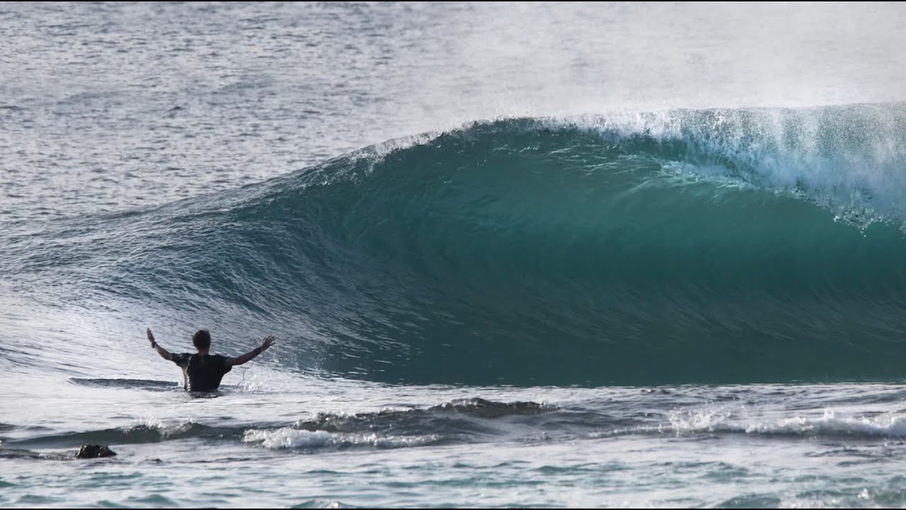 PERFECT GLASSY A-FRAMES IN SECRET SUMATRA WITH PHILIP RAUM // #bodyboarding