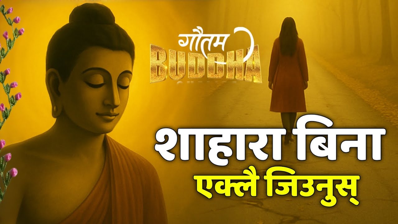 बुद्ध भन्नुहुन्छ : कसैको शाहारा बिना एक्लै जिउन सिक्नुस् 