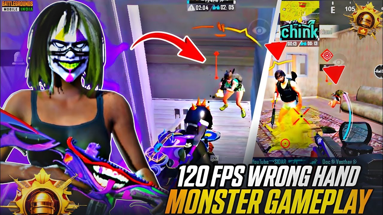 🔥🥵120FPS WRONG HAND MONSTER GAMEPLAY | SOLO vs SQUAD FASTEST CLUTCHES | BGMI 4.3 UPDATE HOT DROP 