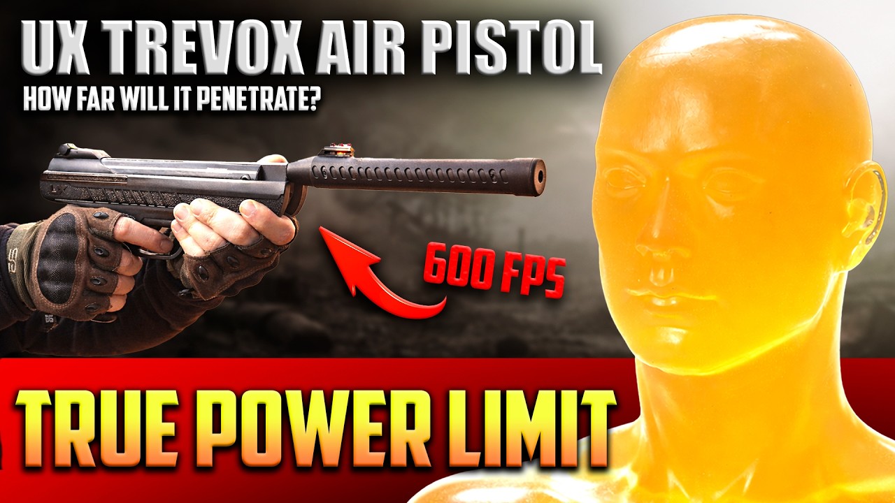How Destructive Is the Umarex Trevox .177 Break Barrel Pistol? Ballistic Head Test & Power Limits