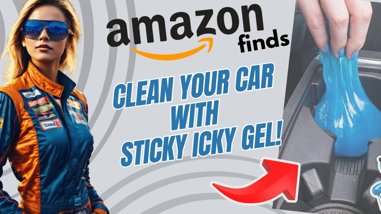 Car interior cleaning gel Sticky Icky Car Cleaning Gel, Green Apple Scent Detailing Kit Automotive