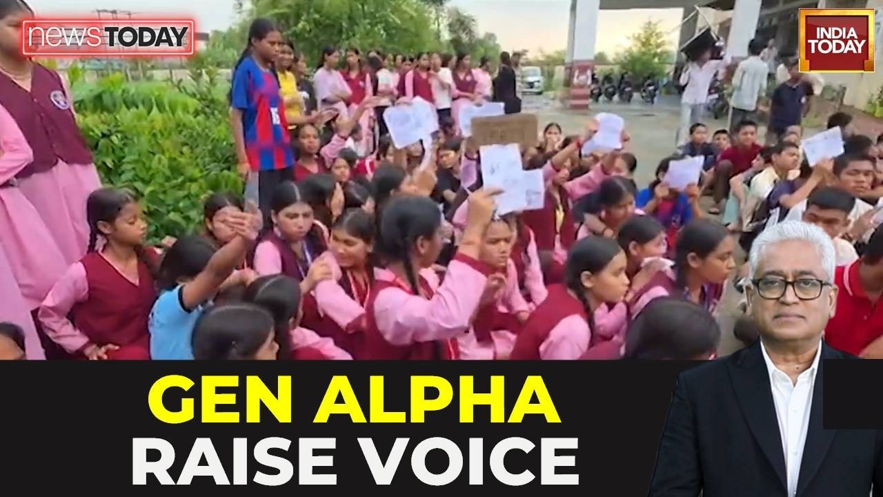 Watch: Gen Alpha Protests Across India Over Poor Midday Meals, Infrastructure & Bus Fare Hikes