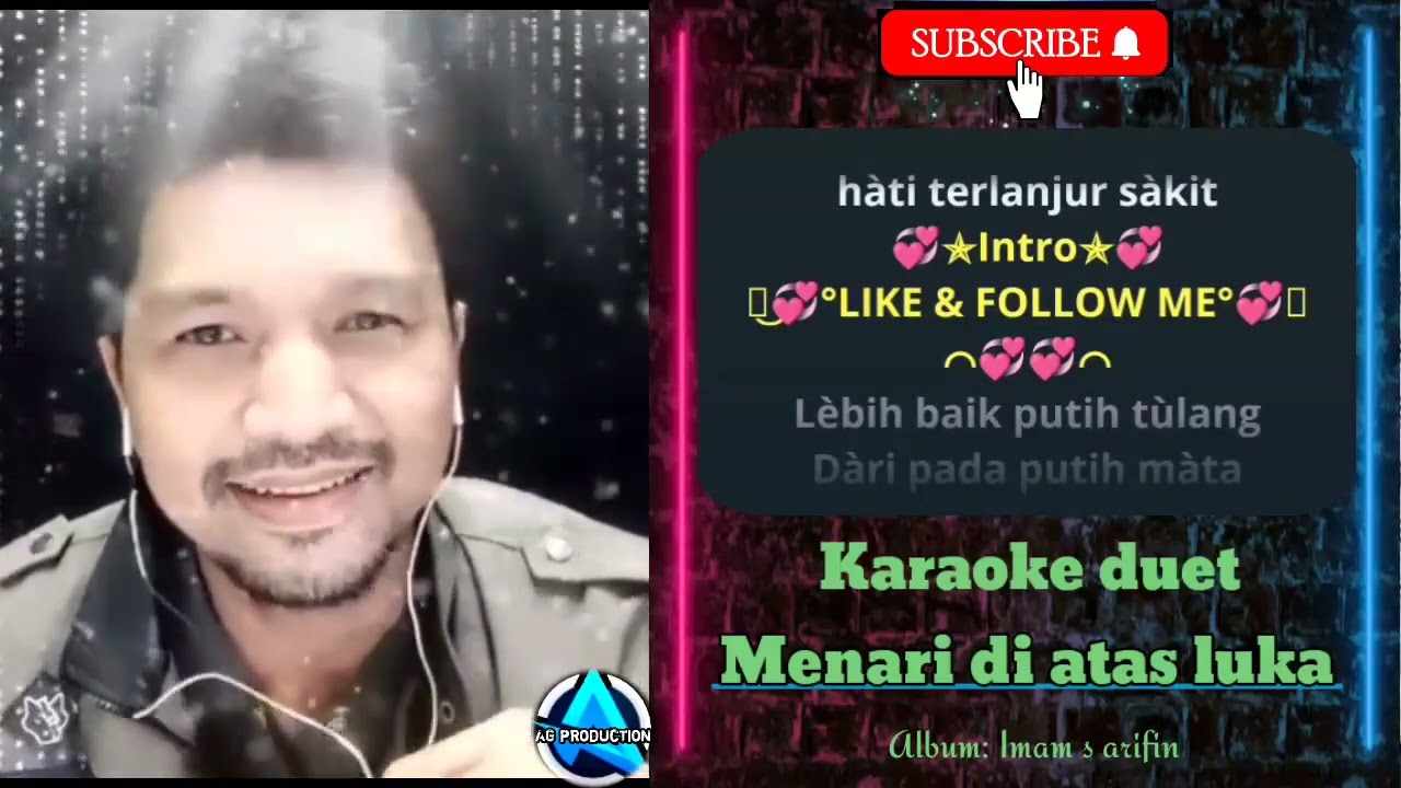 Menari di atas luka (Imam s arifin) | Karaoke duet cewe cowo