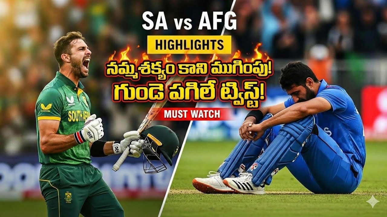 South Africa vs Afghanistan Double Super Over Thriller! | England vs WI Review | Tollywood Tossers
