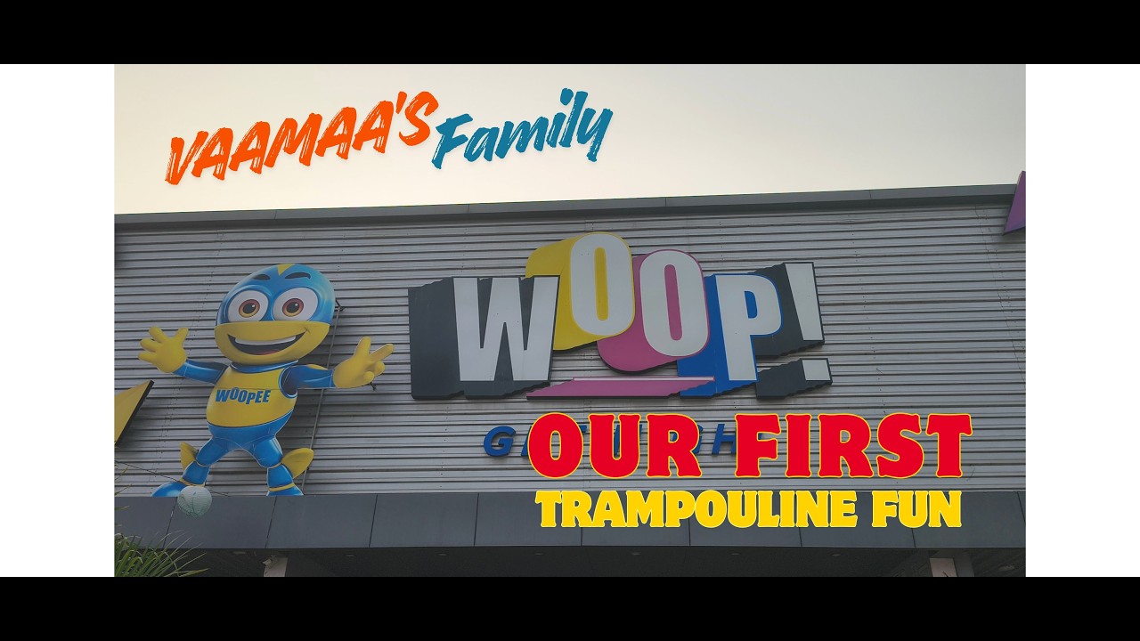 VaaMaa's trampoline enjoyment at Woop