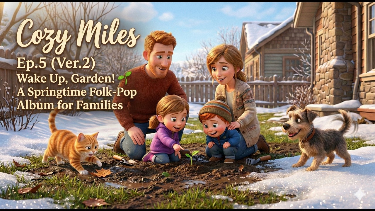 Ep.5 (Ver.2) Wake Up, Garden! 🌱 A Springtime Folk-Pop Album for Families | Cozy Miles