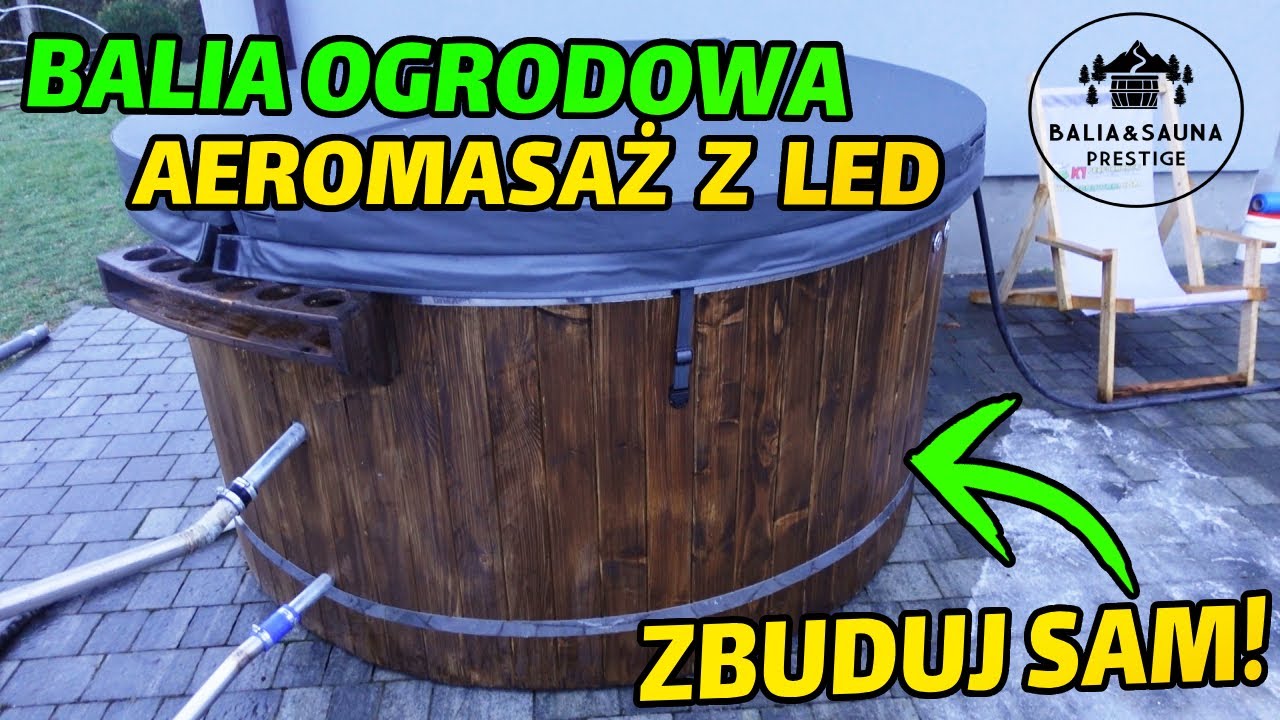 Bania jacuzzi własnej roboty, ZAKŁADAMY AEROMASAŻ Z LED - ZRÓB TO SAM! RUSKA BANIA