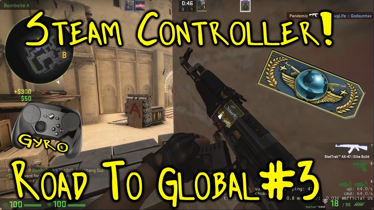 Steam Controller Gyro CSGO Road To Global #3