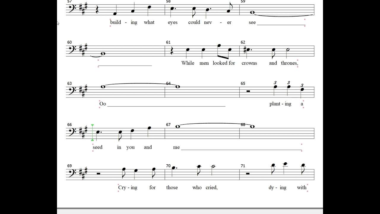 UNSHAKABLE KINGDOM   Bass part