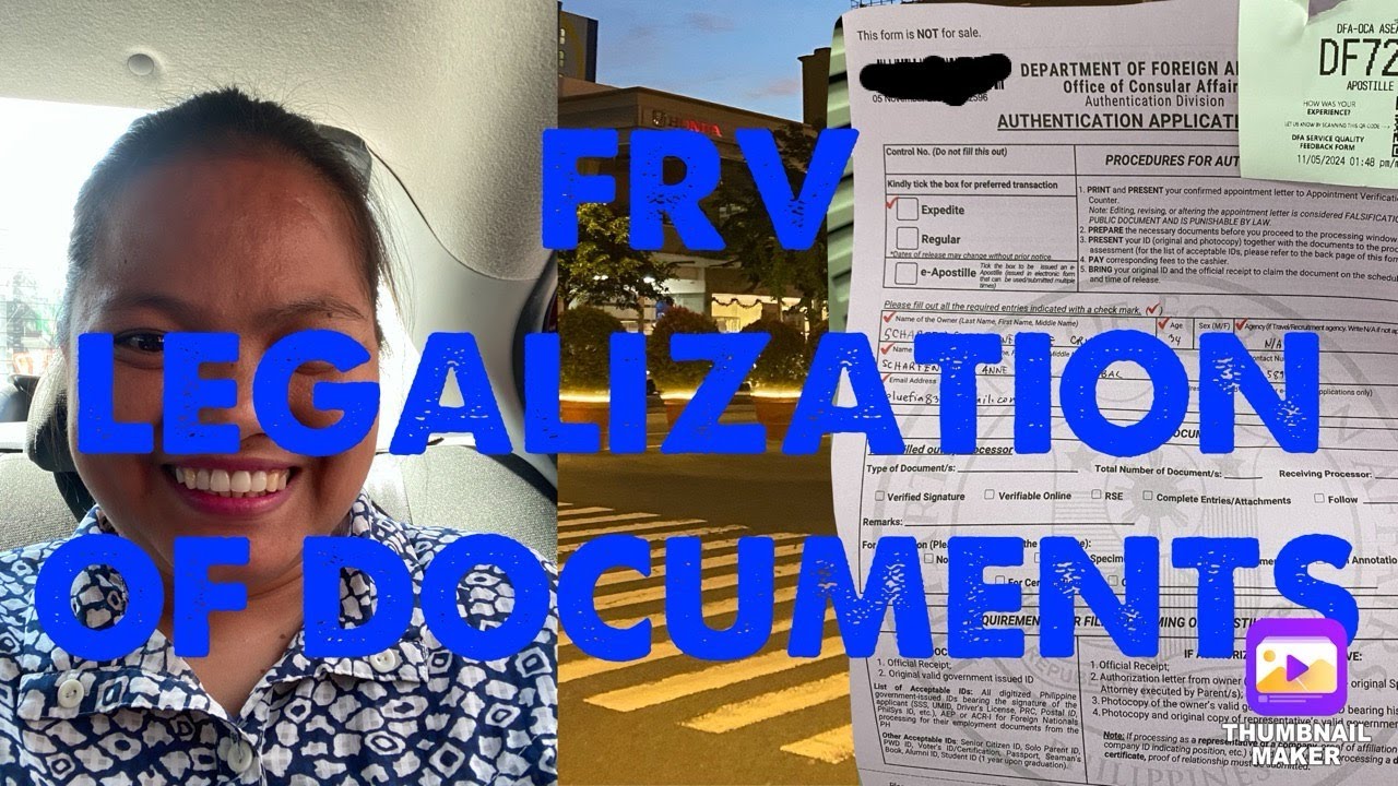 HOW TO LEGALIZE PSA DOCUMENTS FOR FRV GERMANY! | teamtriple1ldr