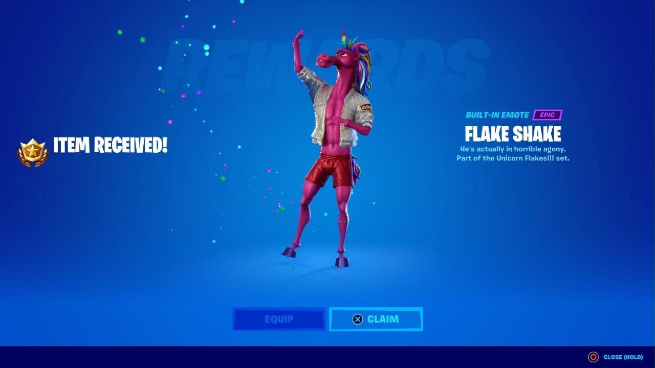 Flake shake built-in emote!