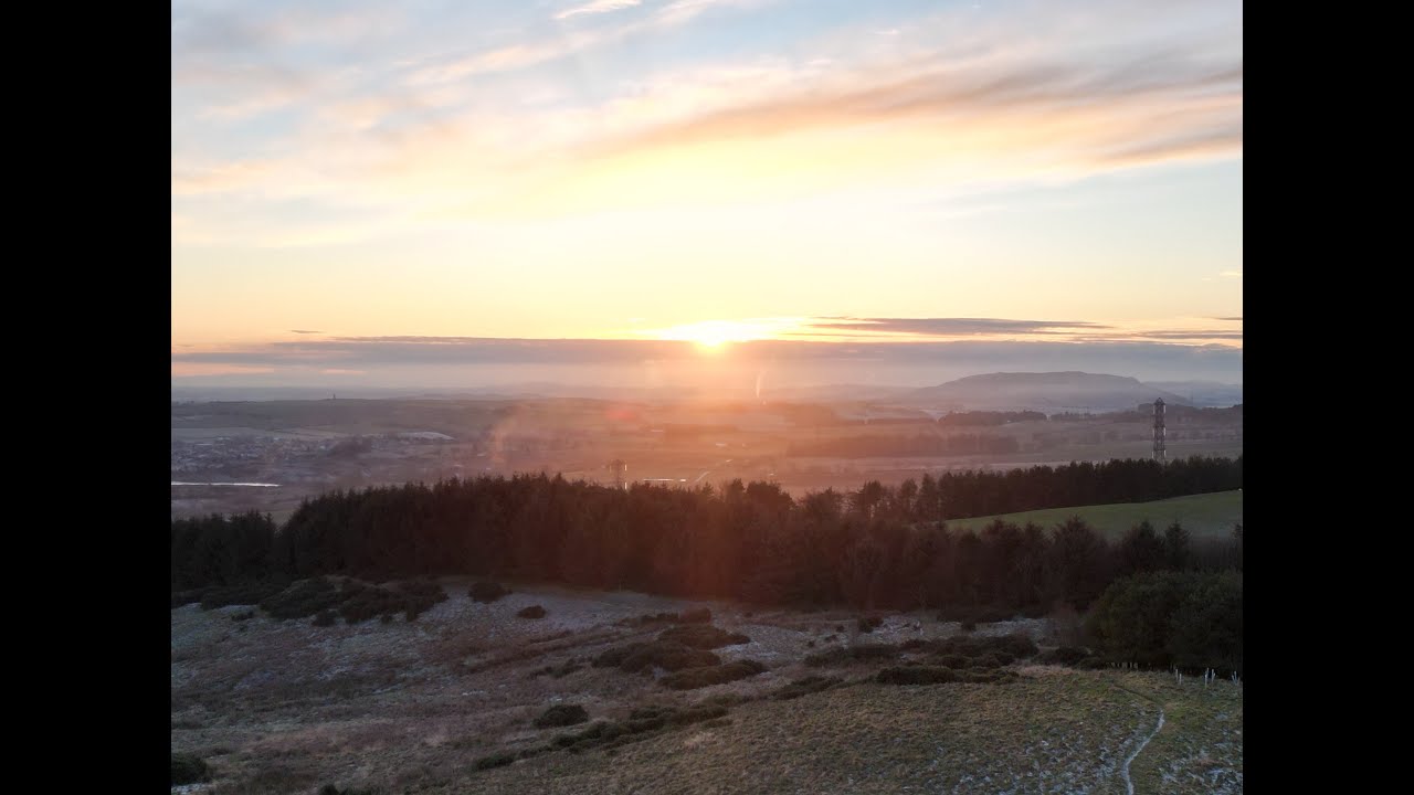 4K Relaxing Dji Drone tour of Lomonds Hills, reservoirs & summit East Lomond, DJI Fife, Matt Livsey