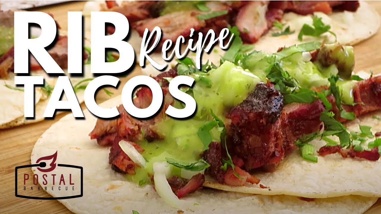 Pork Tacos Recipe - Tasty Smoked Rib Tacos on the Grill Easy