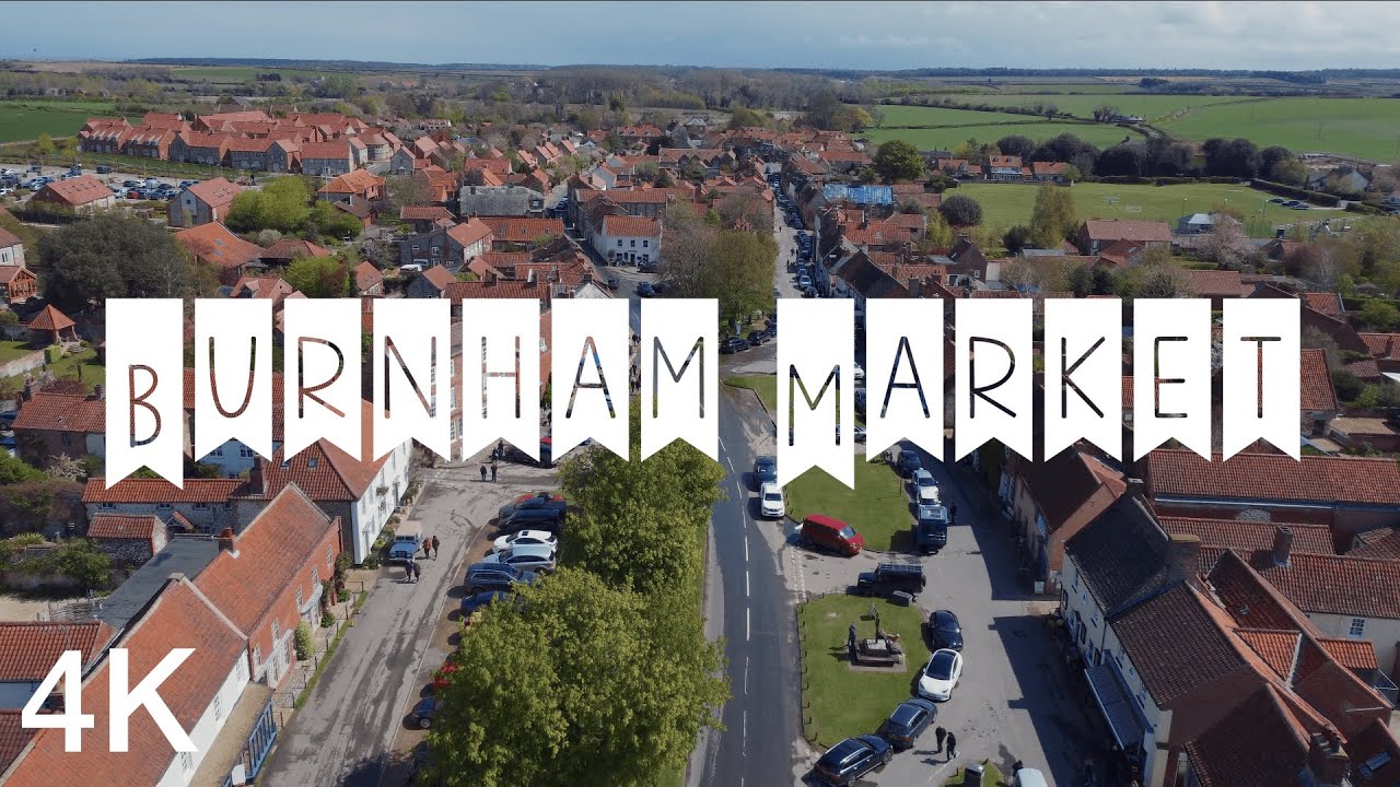 Burnham Market - 4K Stock Drone Footage