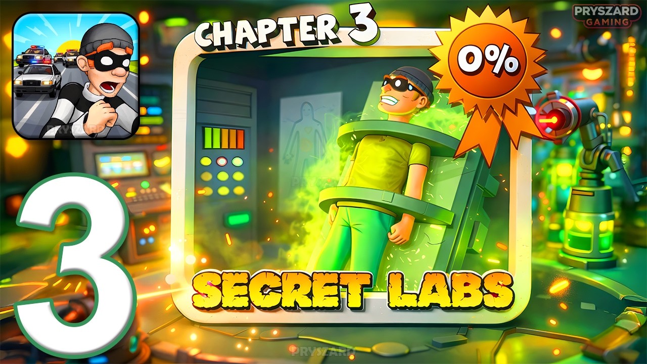 Robbery Bob: King of Sneak - Gameplay Walkthrough Part 3 - Chapter 3 (iOS, Android)