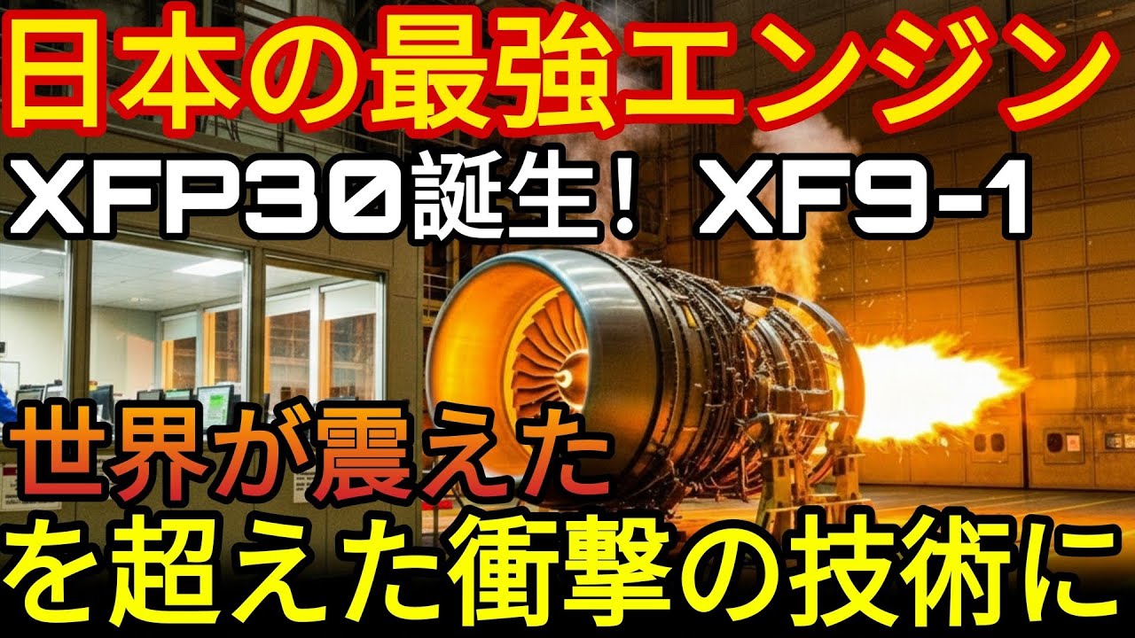 日本の最強エンジンXFP30誕生！XF9-1を超えた衝撃の技術に世界が震えた
