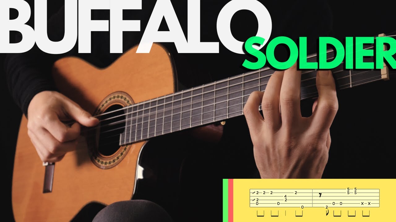 Bob Marley ★ BUFFALO SOLDIER ★ Fingerstyle Arrangement + TAB
